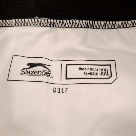 Slazenger Tech Pleated Skort in White with Black Waistband, Size XXL - Picture 10 of 11